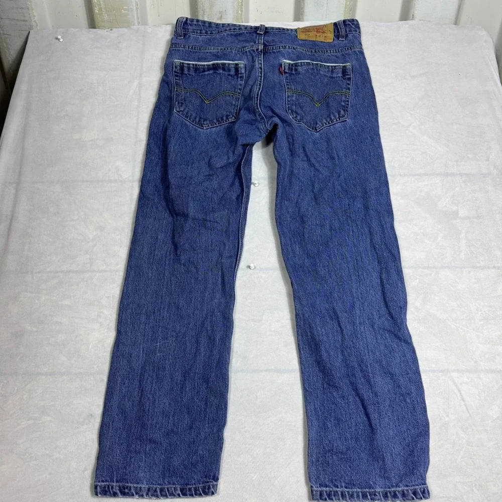 Levi's 513 Mens Straight Leg Jeans‎ Blue Denim 5-Pocket Comfort W34 L34